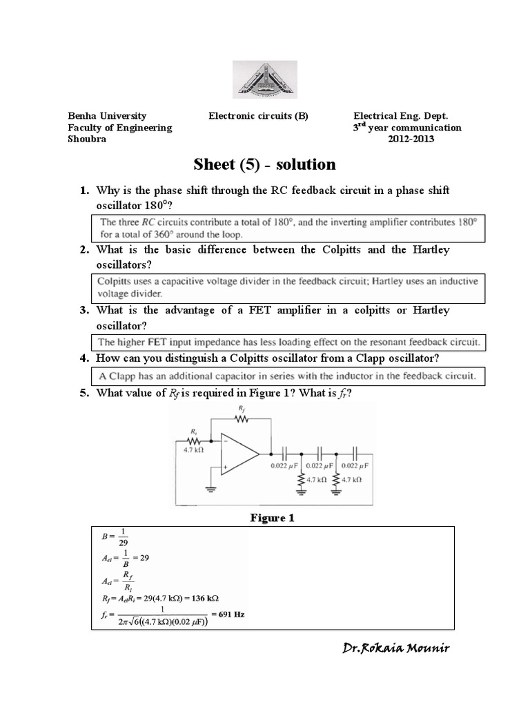 Sheet 5-Solution PDF | PDF | Science & Mathematics | Technology ...