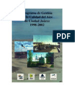 Gestión calidad aire Cd. Juárez 1998-2002