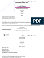 Cuadro Descriptivo de Pruebas Supraliminares