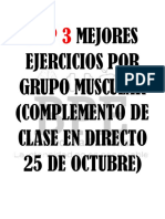 Mejores Ejercicios Por Grupo Muscular