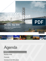 Trelleborg Q3 2020 Presentation PDF
