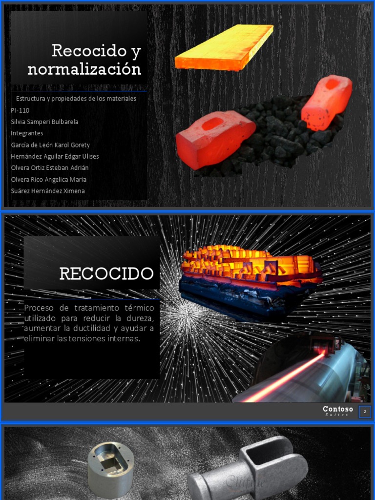 Recocido y Normalización PDF | PDF | Tratamiento a base de calor | Acero
