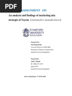 Assignment of Marketing Management by Tahmid