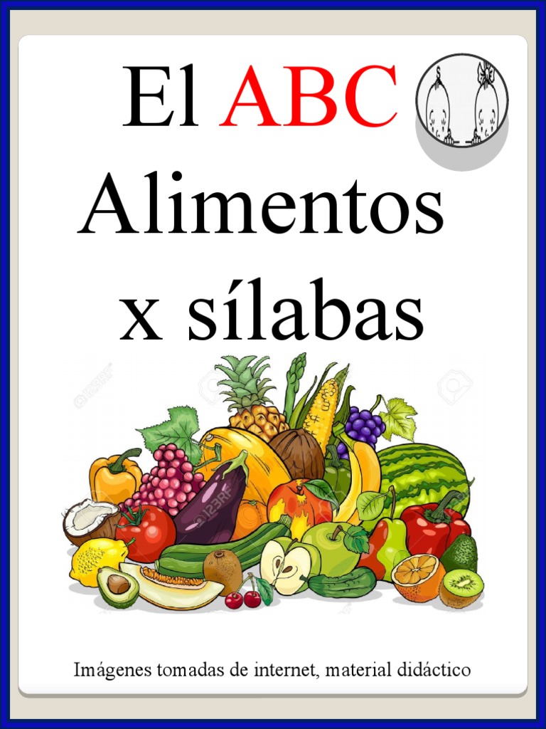 ABC Alimentos X Silabas | PDF