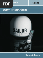 SAILOR TT-3088A Fleet 33: Installation Manual