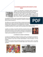 Características de Los Medios de Comunicación Durante La Edad Media