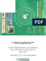 Plan Subregional Turismo Oriente PDF