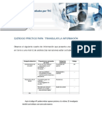 Ejercicio Práctico para Triangular La Información