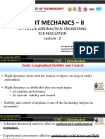 Flight Mechanics - Ii: Iii - I B.Tech Aeronautical Engineering R18 Regulation Lecture - 2