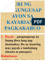 Uri NG Pangungusap Ayon Sa Kayarian