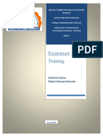 Summer Training PDF