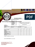 Progress Report: Monitoring/Feedback Form