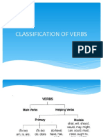 ppt classification of verbs updated