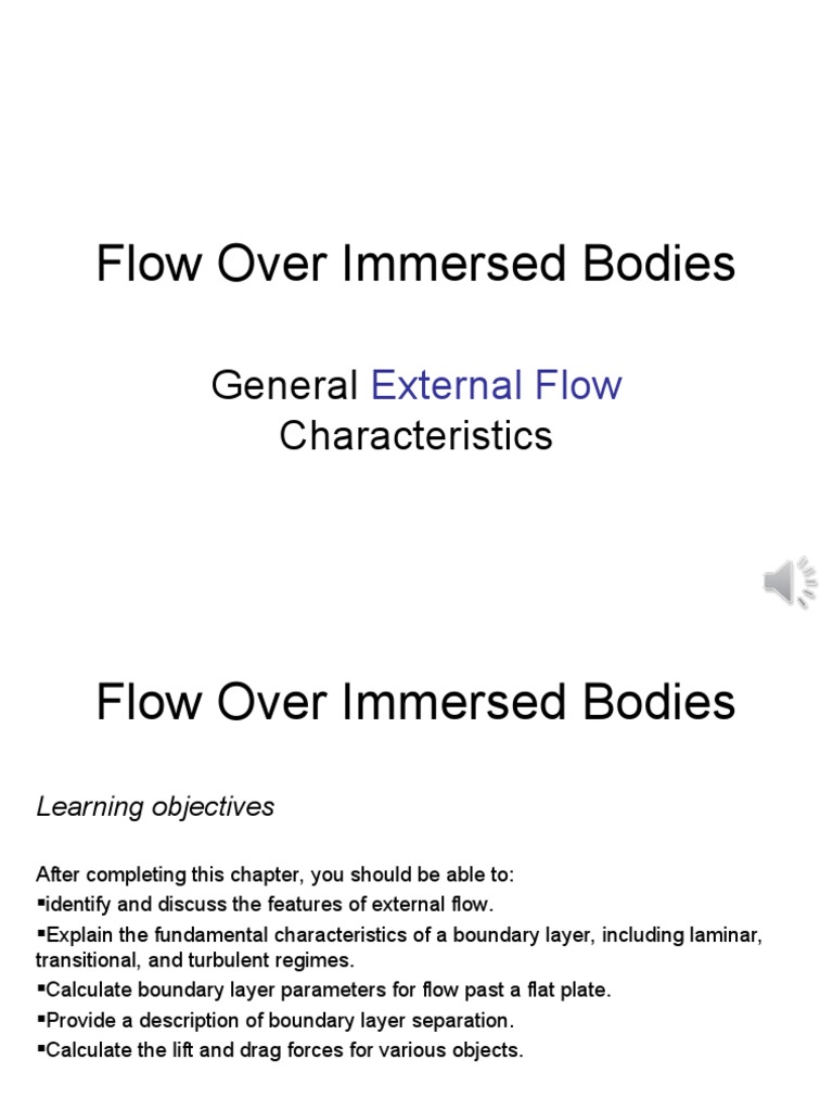 Flow Dynamics of Immersed Bodies | PDF | Drag (Physics) | Fluid Dynamics