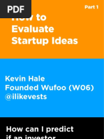 Evaluate Startup Ideas pt.1