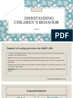 Understanding Children'S Behavior: Stemm
