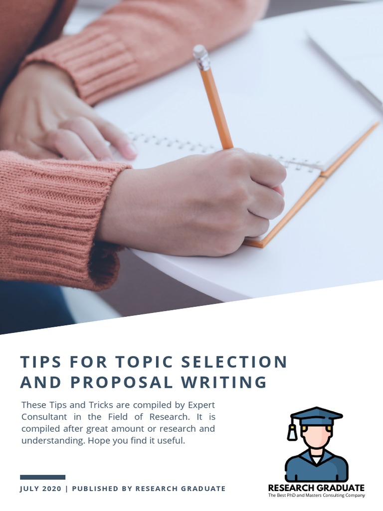 Tips For Topic Selection and Proposal Writing | PDF | Thesis | Question