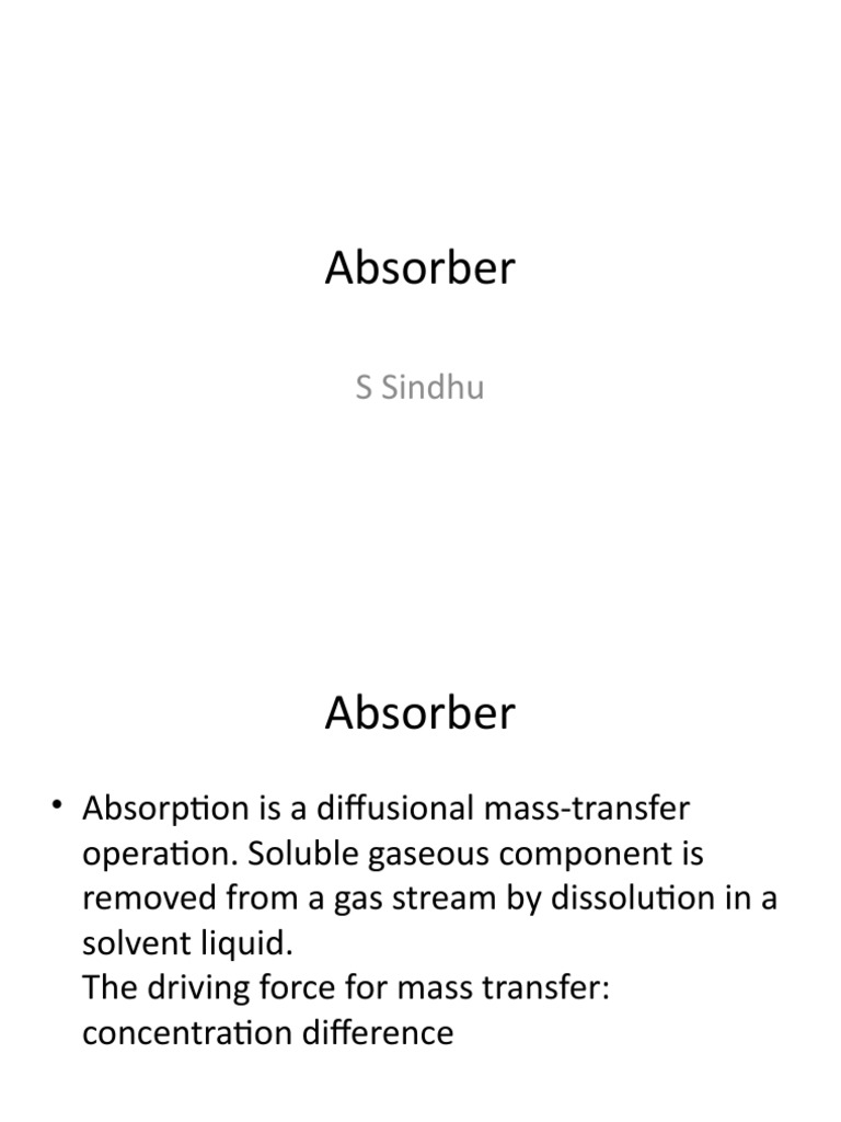 Absorber Design and Calculation Guide | PDF | Corrosion | Solution