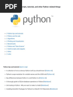 A Collection of Useful Scripts, Tutorials and Other Python Related Thing