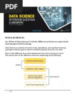 Data Science Related Interview Question