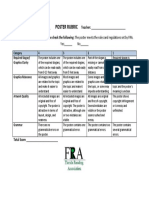 FRA Poster Contest Rubric