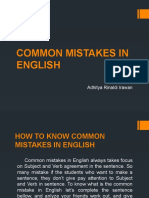 Common Mistakes in English