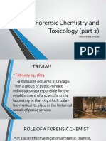 Forensic Chemistry and Toxicology (Part 2)