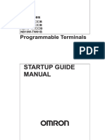 Startup Guide Manual: Programmable Terminals