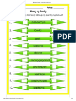 Bilang NG Pantig - Interactive Worksheet