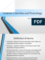Intro To Forensic Chemistry and Toxicology