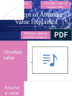 Concept of Absolute Value Simplified