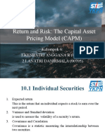 Chapter 10 Return and Risk (CAPM)