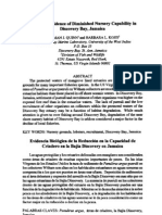 Biological Evidence of Diminished Nursery Capability in Discovery Bay, Jamaica NJ Quinn BL Kojis 2004