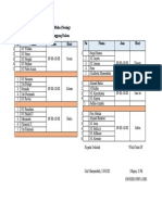 Jadwal Kelas IV SD Ranggang Dalam