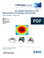 Impact of Detector Spatial Uniformity On The Measurement of Averaged LED Intensity