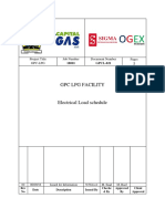 GPCL-021 Electrical Load Schedule Rev.0 Revised