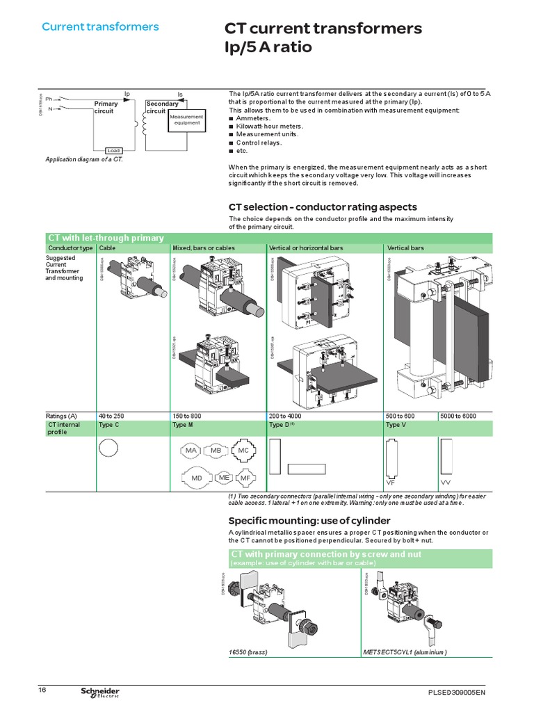 Current Transformer Selection Guide | PDF | Electrical Equipment ...