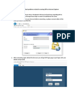 SOP To Troubleshoot Problems Related To Running ERP On Internet Explorer