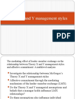 Slides Theory X and Y Management Styles