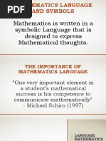 Math of Language and Symbols