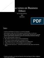 Religious Views On Business Ethics