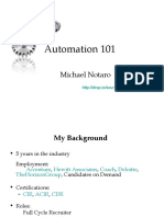 Automation 101: Michael Notaro