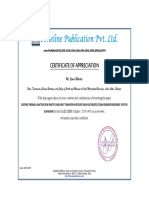 TLP - Certificate of Appreciation