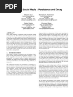 Download Trends in Social Media Persistence and Decay by Hewlett-Packard SN48665388 doc pdf