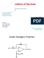 Applications of Op-Amp