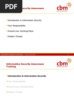  Information Security Awareness Training NBO