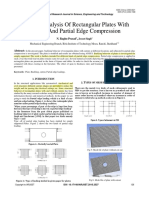 Buckling Analysis of Rectangular Plates With Cutouts and Partial Edge Compression