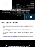 Understanding Service Quality - Importance of Quality, The Economics of Customer Retention