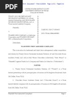 Trinity Groves v. Trader Joe's - Amended Complaint