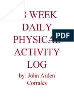 18 WEEK DAILY PHYSICAL ACTIVITY LOG